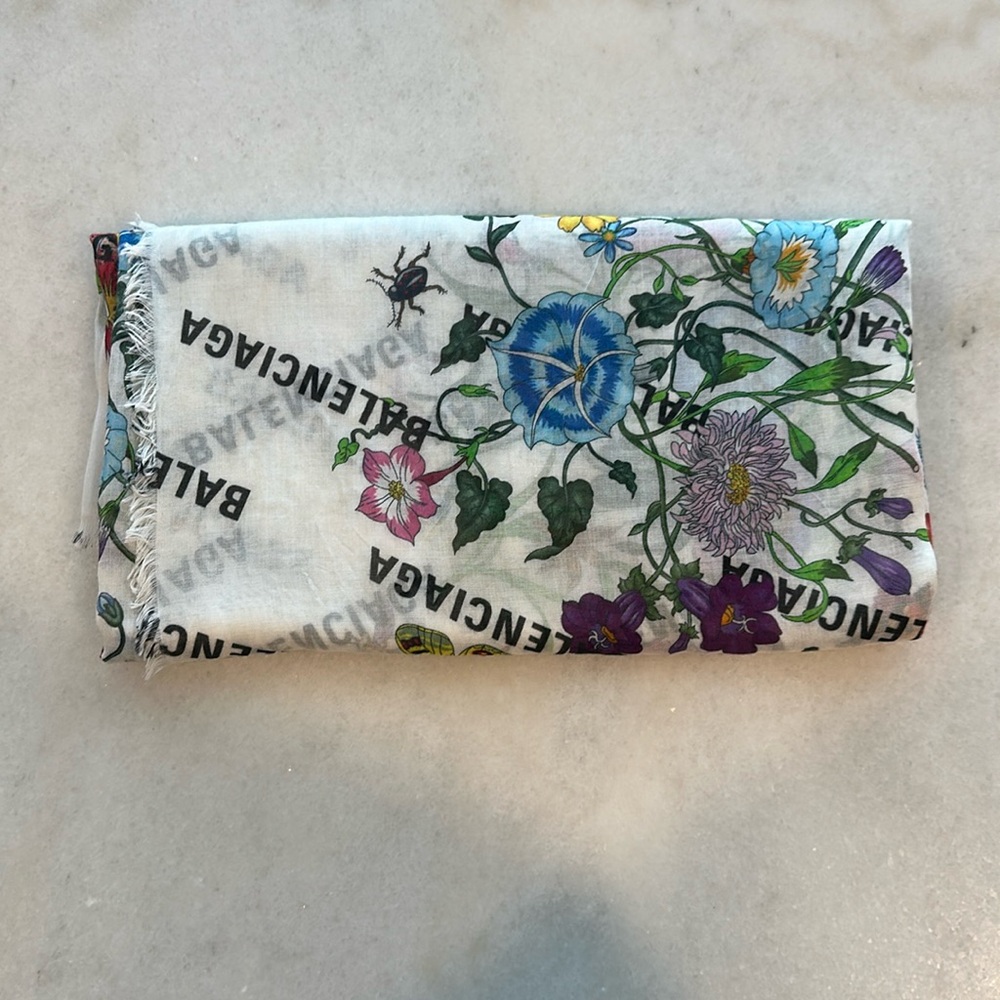 Gucci & Balenciaga Shawl Wrap